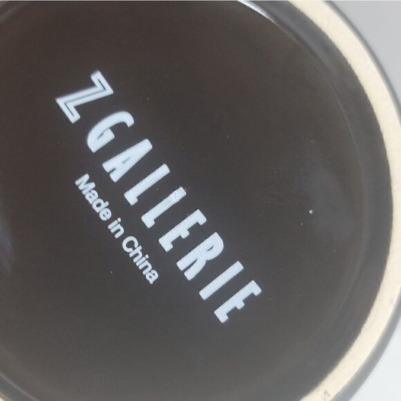 Z Gallerie Multi Use Storage Duo Cermic Canisters with Metal Lids - Picture 4 of 8